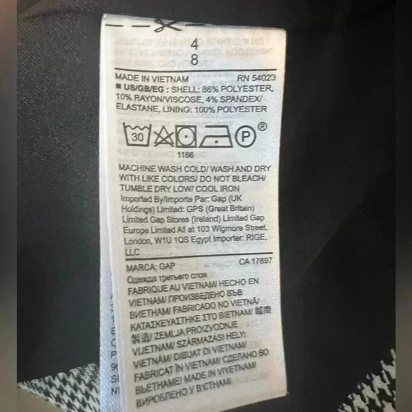 Gap Houndstooth Single Button Blazer - Picture 9 of 10